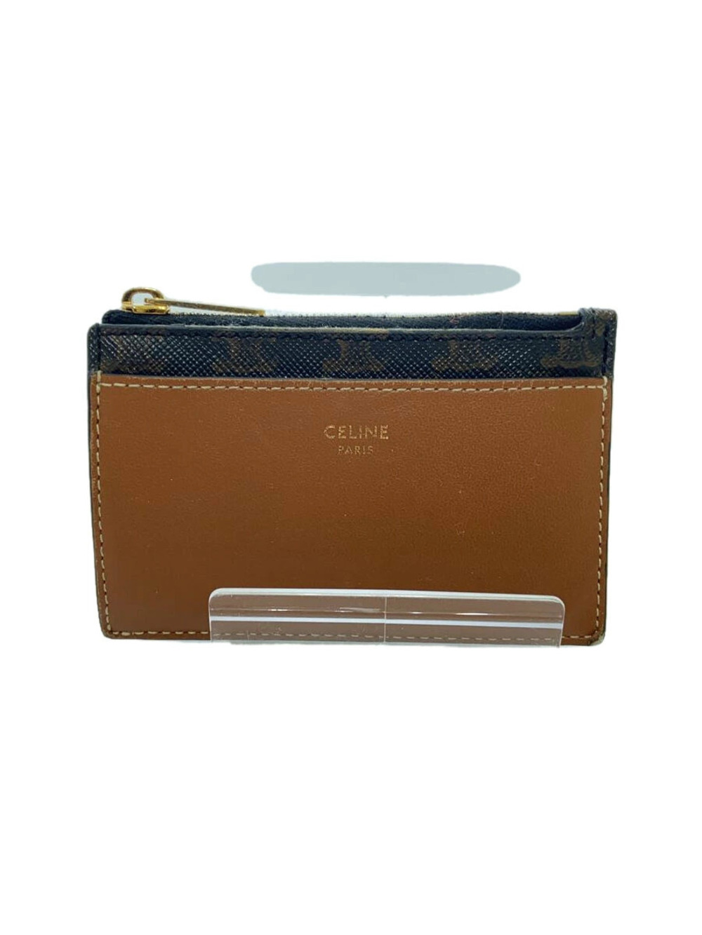 Celine Card Case Wallet Brown All over